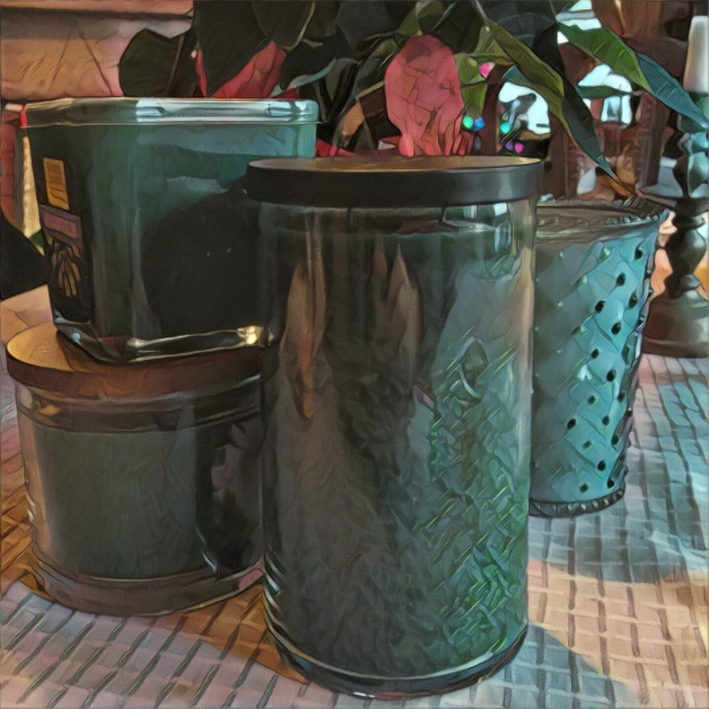 a array of green candles